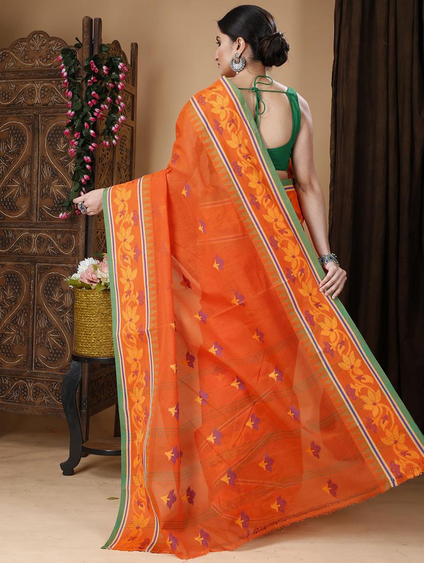 women self design handloom saree - 22056836 - Standard Image - 2