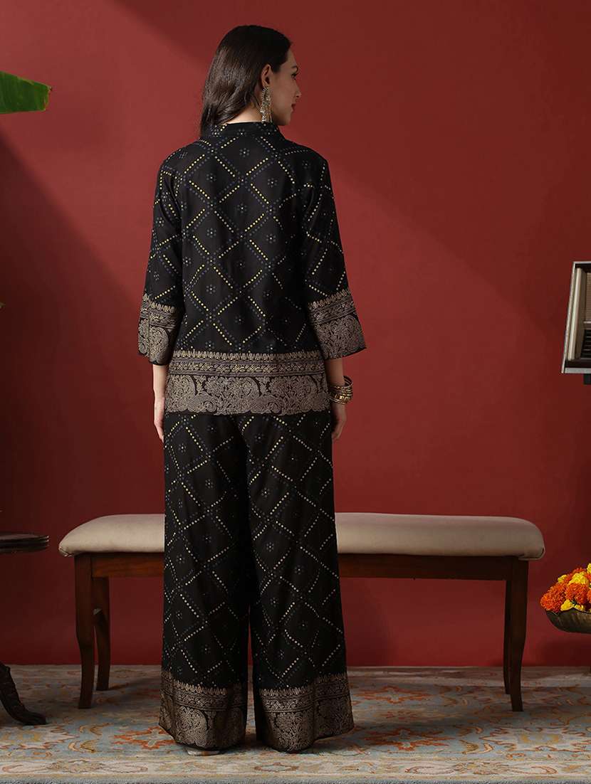 black rayon coord set - 22056945 - Standard Image - 2