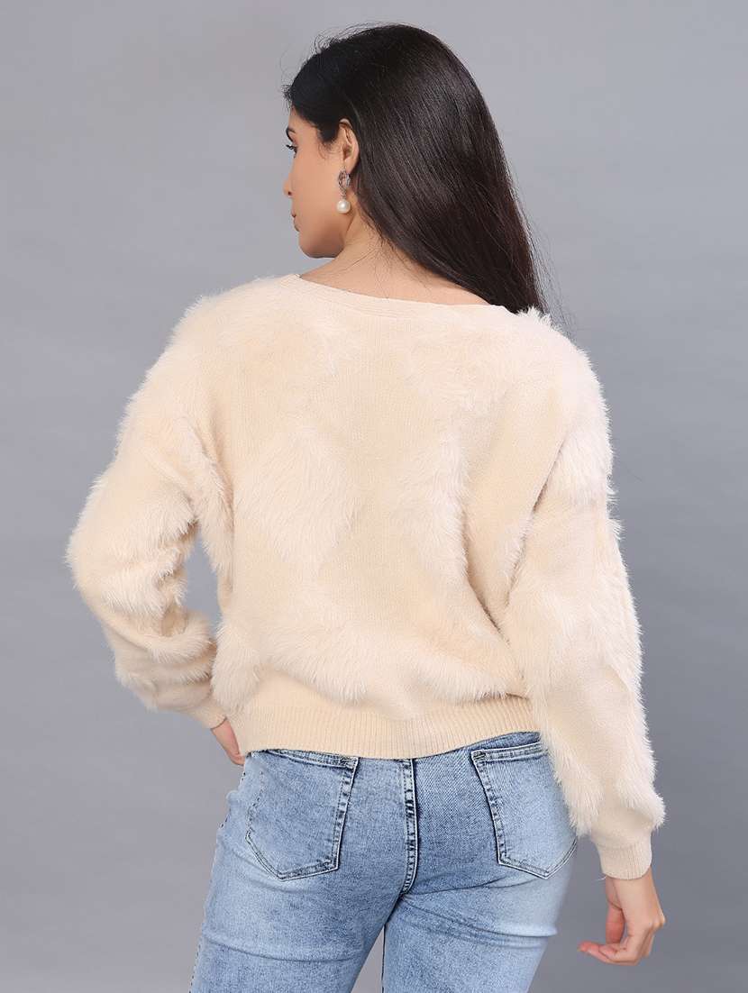 women self design long sleeve cardigan - 22057018 -  Standard Image - 2