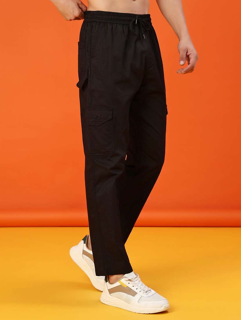 men solid mid rise cargo - 22057098 -  Standard Image - 2