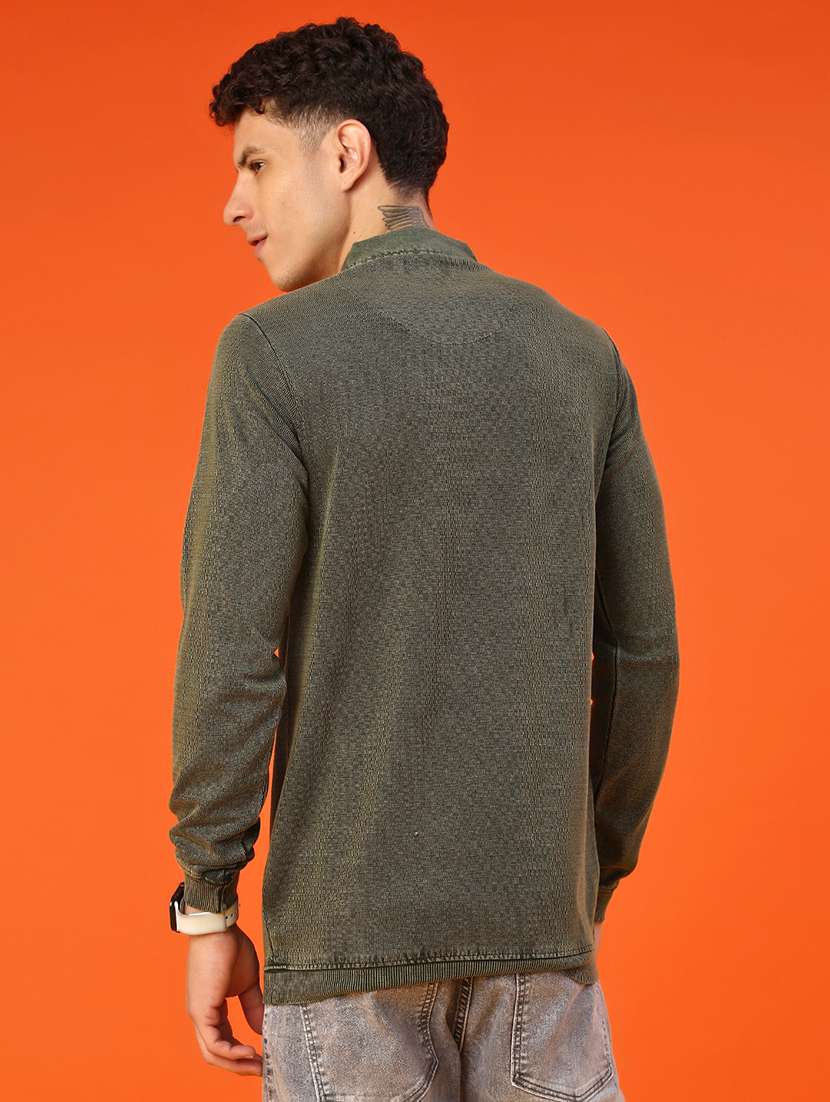 men printed long sleeve polo t-shirt - 22057244 -  Standard Image - 2