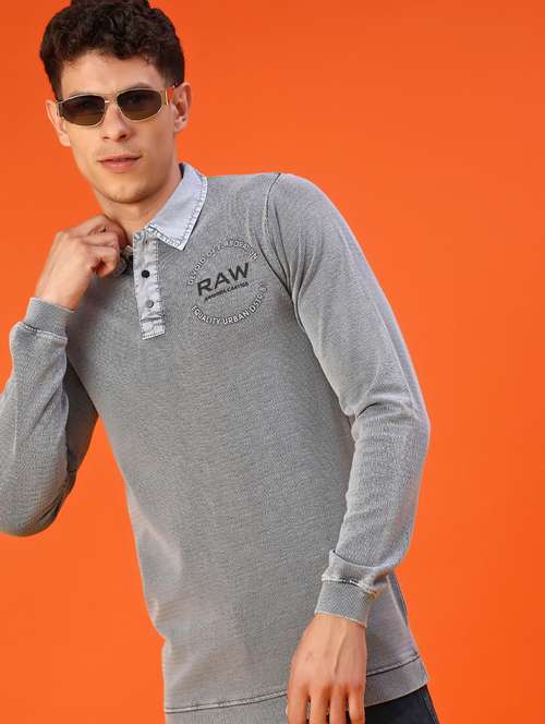 men solid long sleeve polo t-shirt - 22057245 -  Standard Image - 0