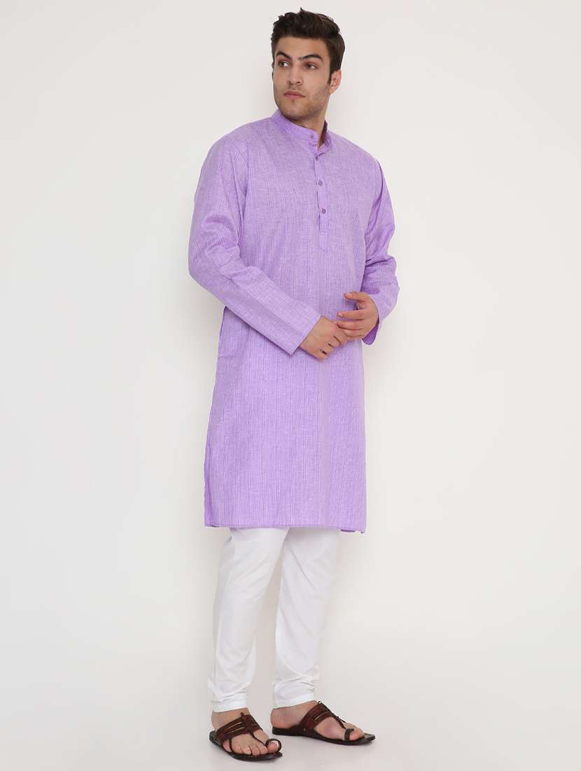 men solid long sleeve kurta and pyjama set - 22057746 -  Standard Image - 2