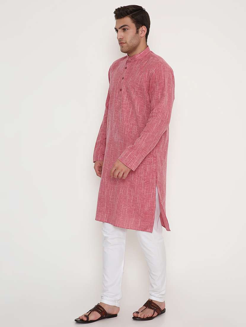 men solid long sleeve kurta and pyjama set - 22057748 -  Standard Image - 2