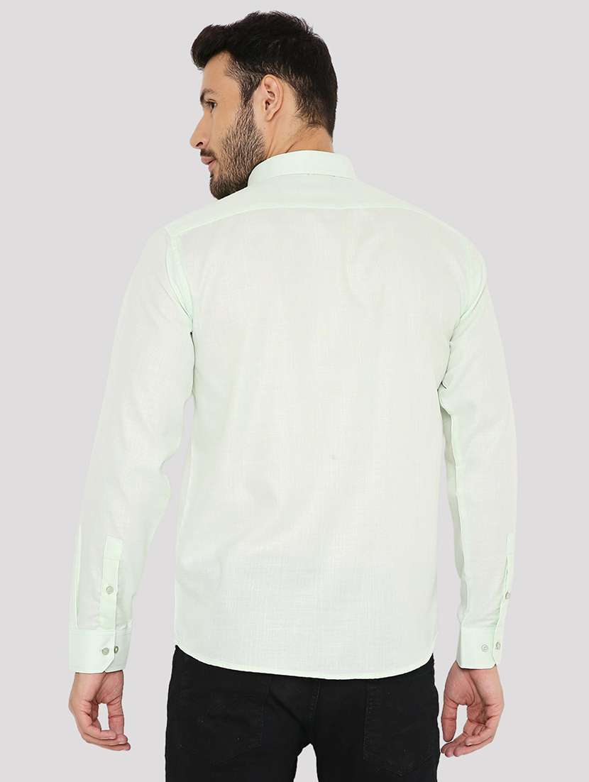 men solid collared long sleeve regular fit shirt - 22057767 -  Standard Image - 2