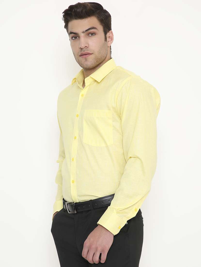 men solid collared long sleeve regular fit shirt - 22057772 -  Standard Image - 2