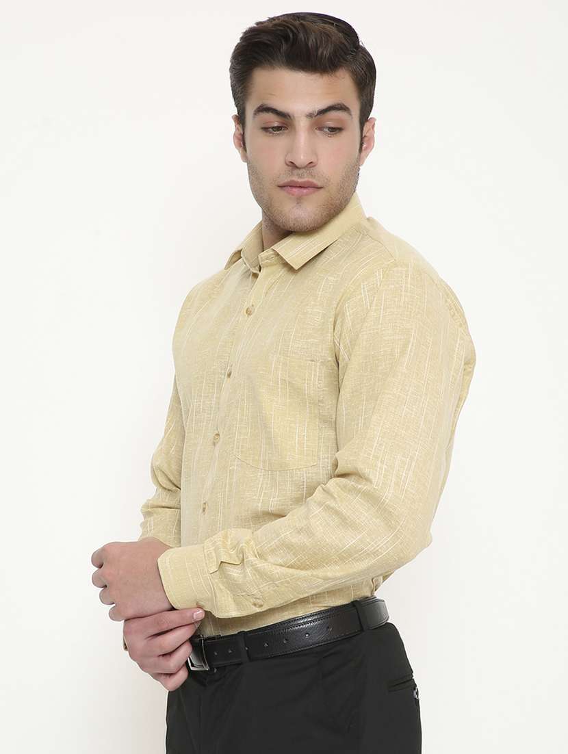 men solid collared long sleeve regular fit shirt - 22057778 -  Standard Image - 2