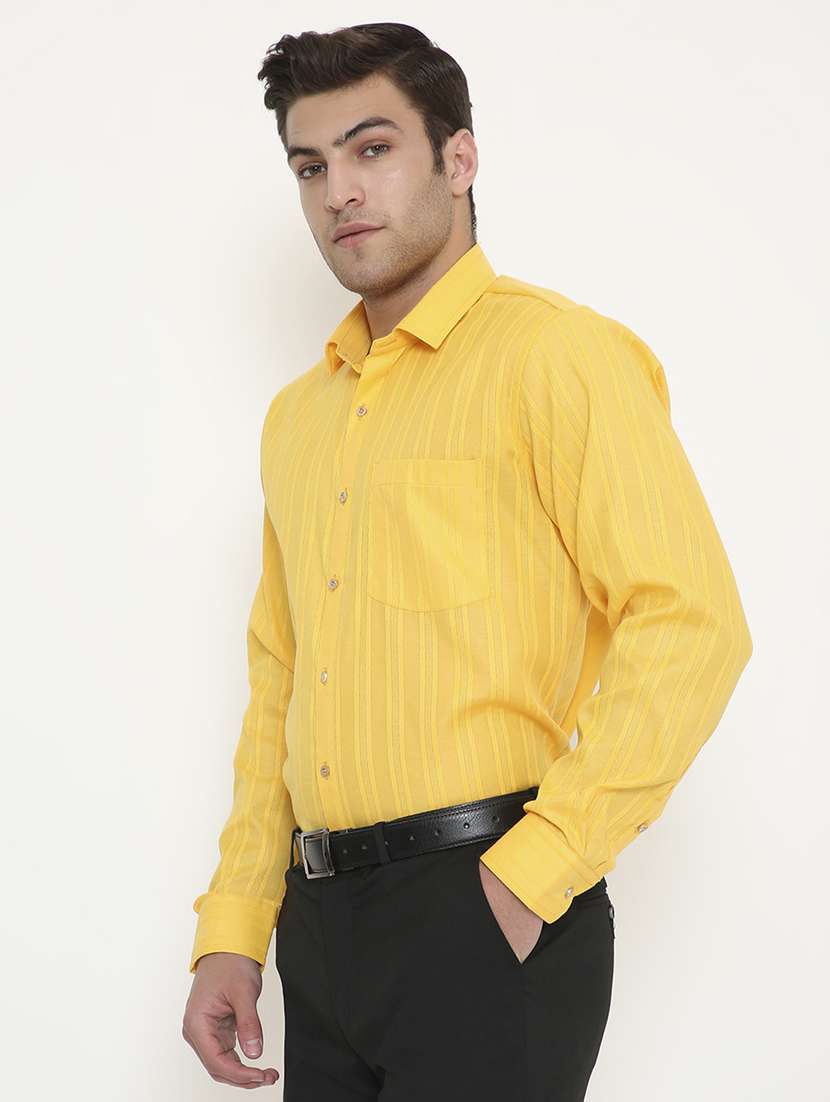 men solid collared long sleeve regular fit shirt - 22057791 -  Standard Image - 2