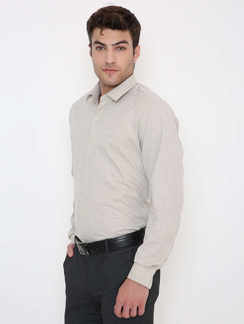 men solid collared long sleeve regular fit shirt - 22057797 -  Standard Image - 2