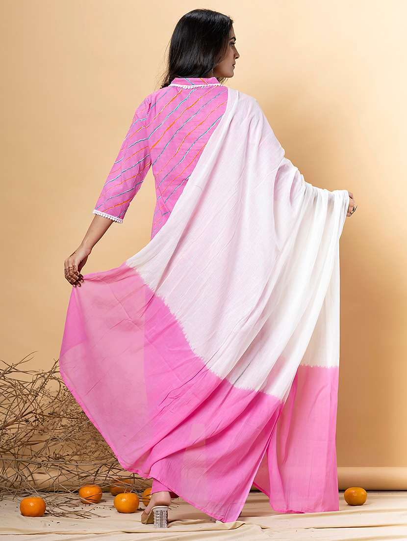 pink cotton suit  set - 22058241 -  Standard Image - 2