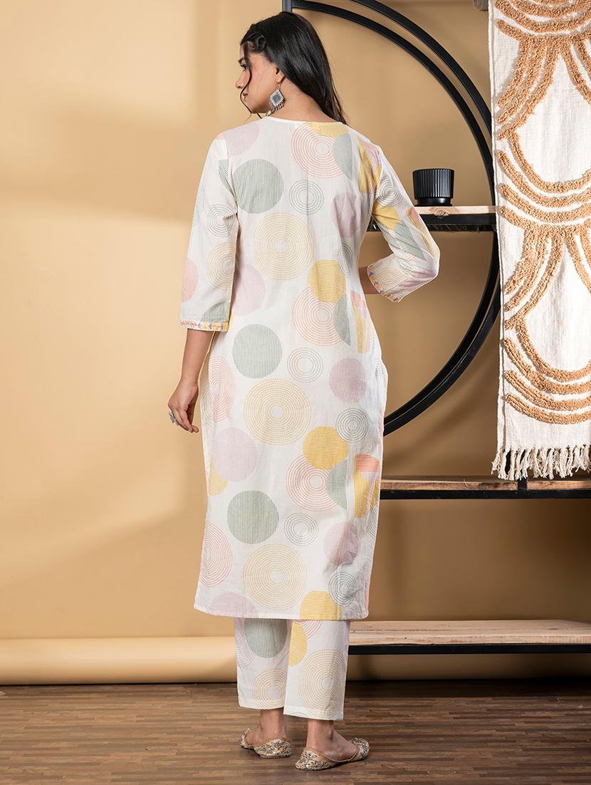 orange cotton suit set - 22058504 - Standard Image - 2