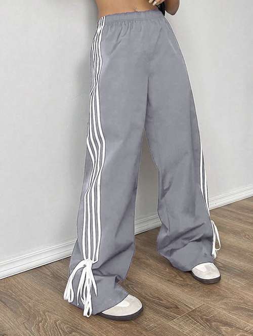 women tapered high rise wide leg trouser - 22058710 - Standard Image - 0