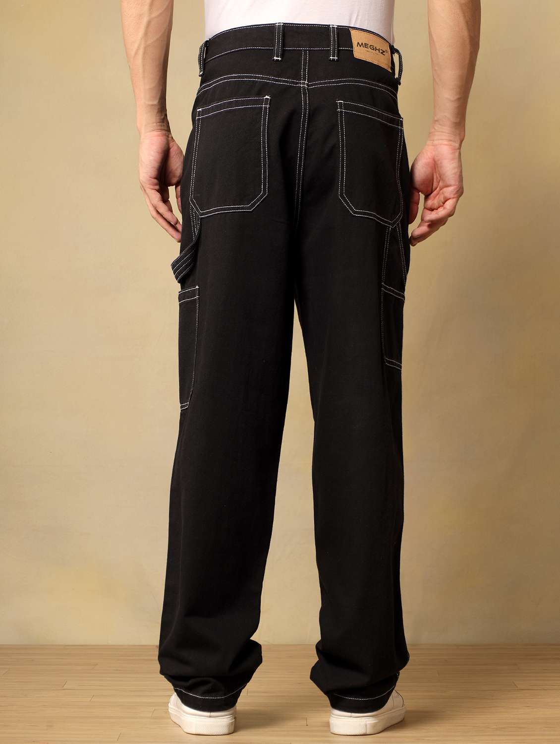 men solid mid rise baggy jean - 22058760 -  Standard Image - 2