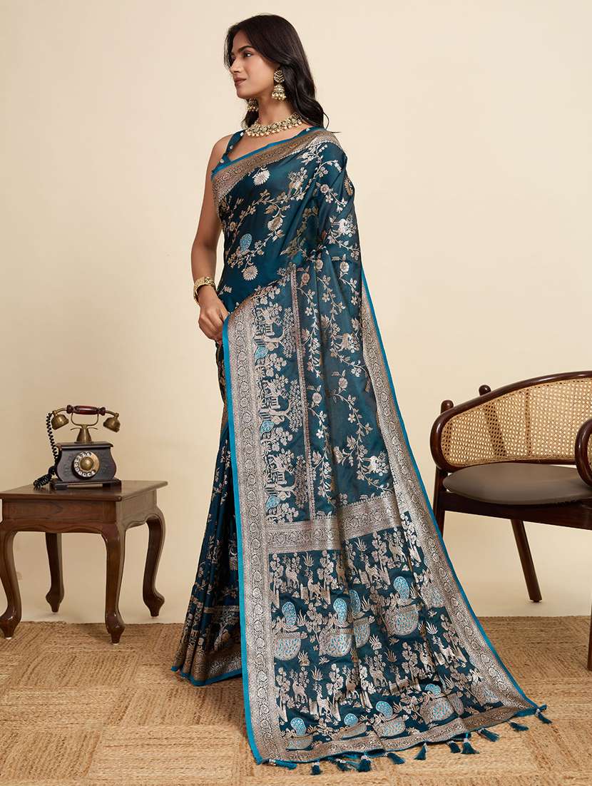 women self design banarasi saree with blouse - 22058809 - Standard Image - 2