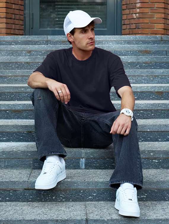 men solid short sleeve loose fit shirt - 22059298 -  Standard Image - 2