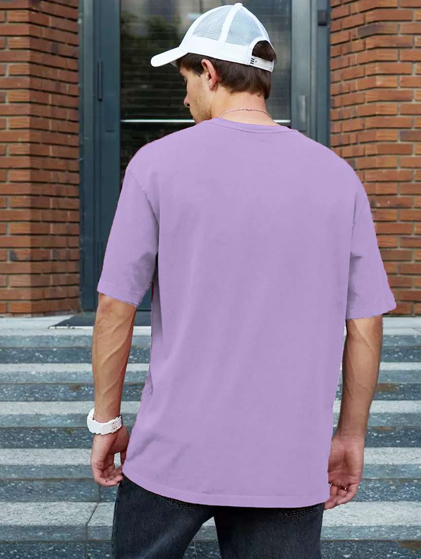 men solid short sleeve oversized t-shirt - 22059305 -  Standard Image - 2