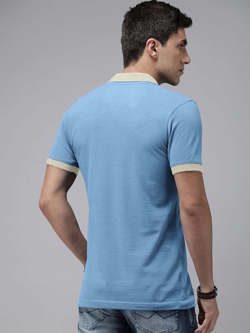 men solid short sleeve regular fit polo t-shirt - 22059322 -  Standard Image - 2