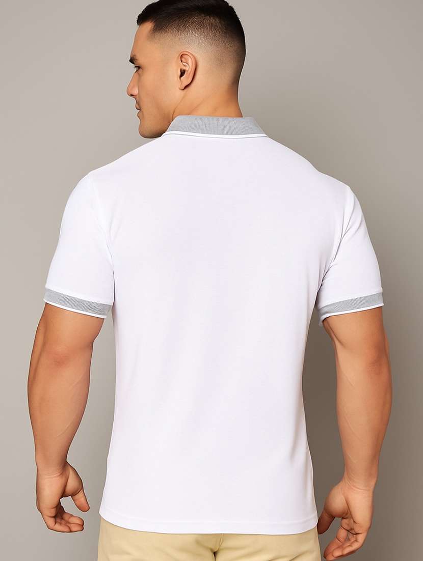 men solid short sleeve regular fit polo t-shirt - 22059327 -  Standard Image - 2