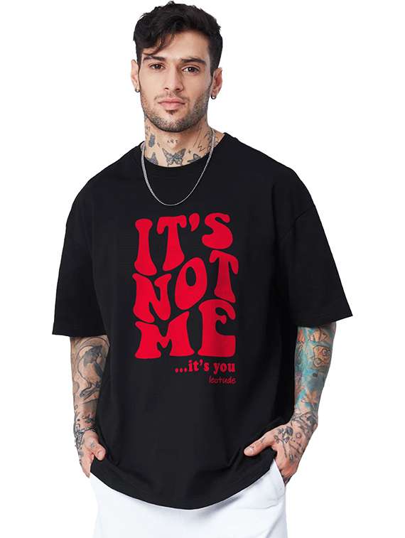 men pack of 2 printed short sleeve oversized fit t-shirt - 22059354 - Standard Image - 2