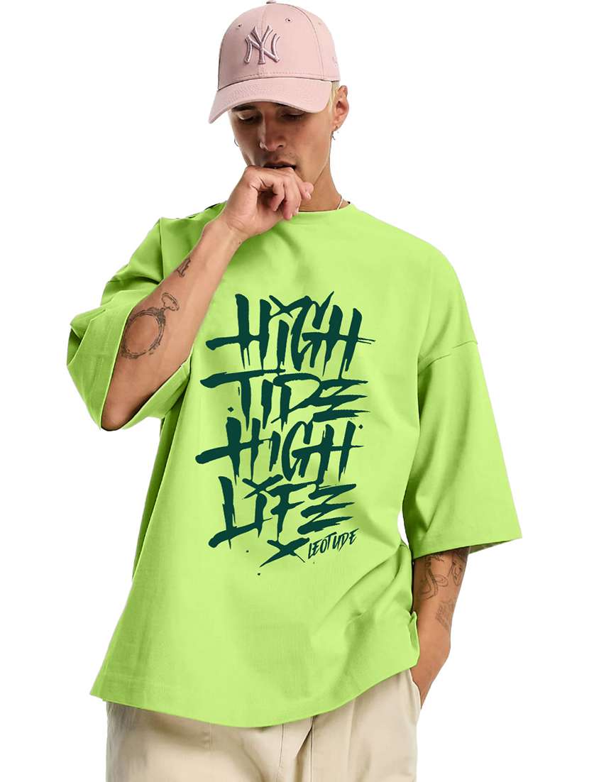 men pack of 2 printed short sleeve oversized fit t-shirt - 22059356 - Standard Image - 2