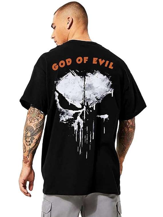 men pack of 2 printed short sleeve oversized fit t-shirt - 22059366 - Standard Image - 2