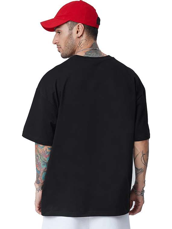 men pack of 2 printed short sleeve oversized fit t-shirt - 22059367 - Standard Image - 2