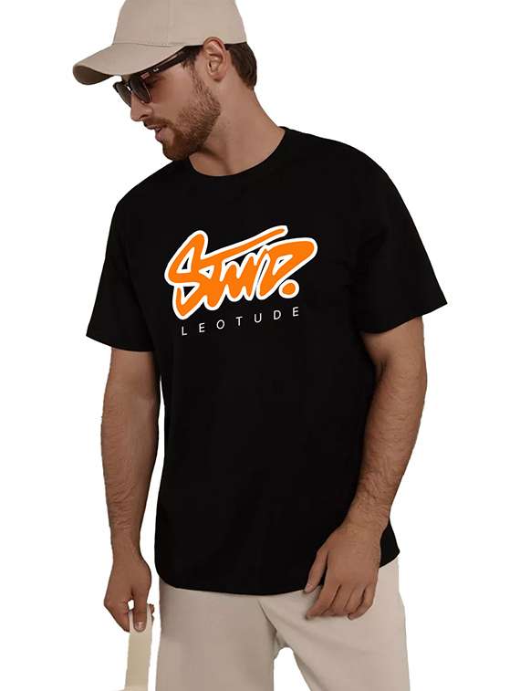 men pack of 2 printed short sleeve oversized fit t-shirt - 22059374 - Standard Image - 2