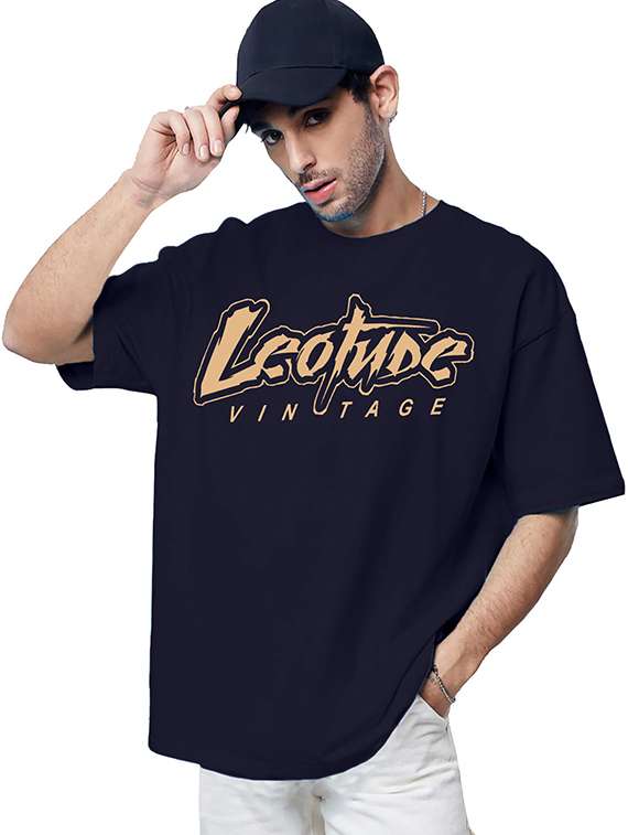 men pack of 2 printed short sleeve oversized fit t-shirt - 22059379 - Standard Image - 2