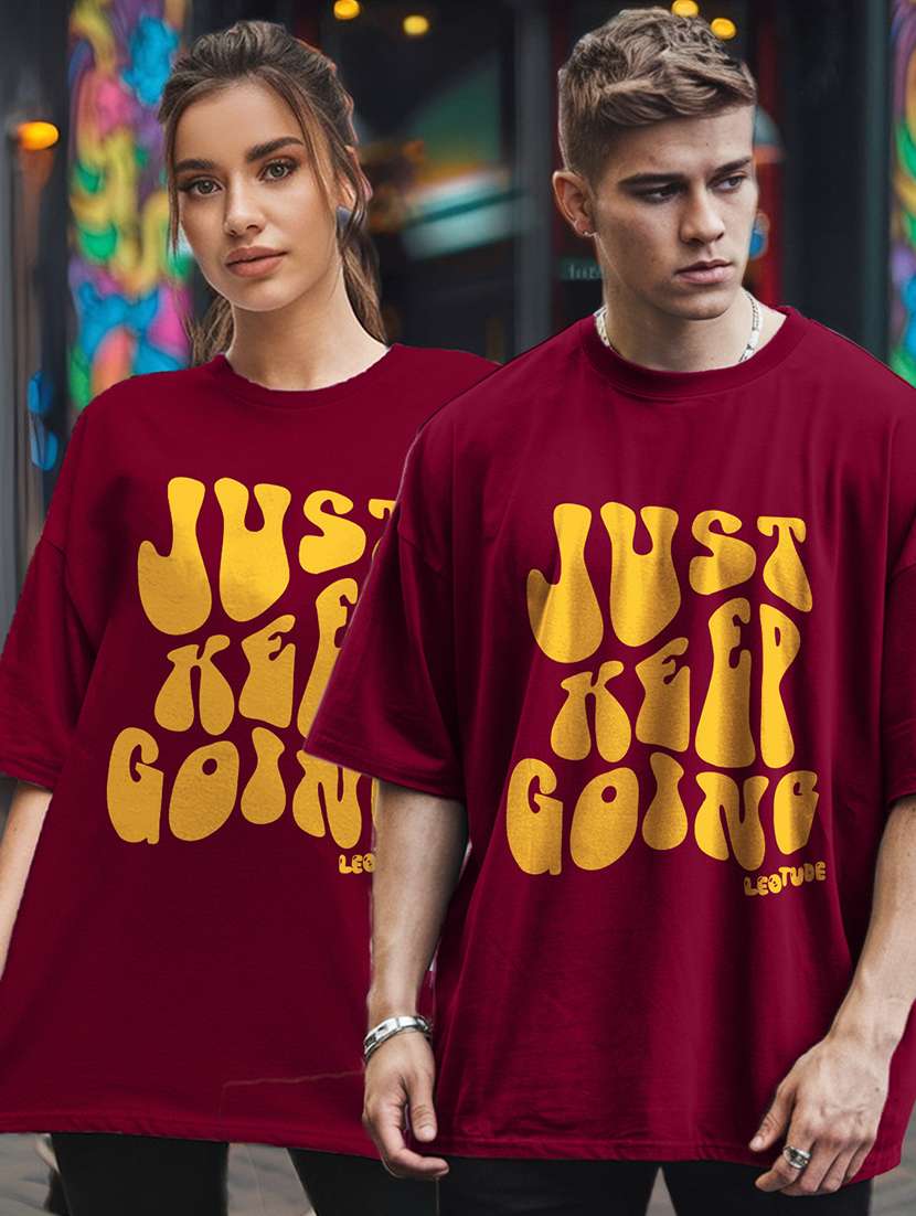 men pack of 2 printed short sleeve oversized fit t-shirt - 22059384 - Standard Image - 2