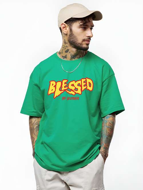 men printed short sleeve oversized fit shirt - 22059407 -  Standard Image - 0