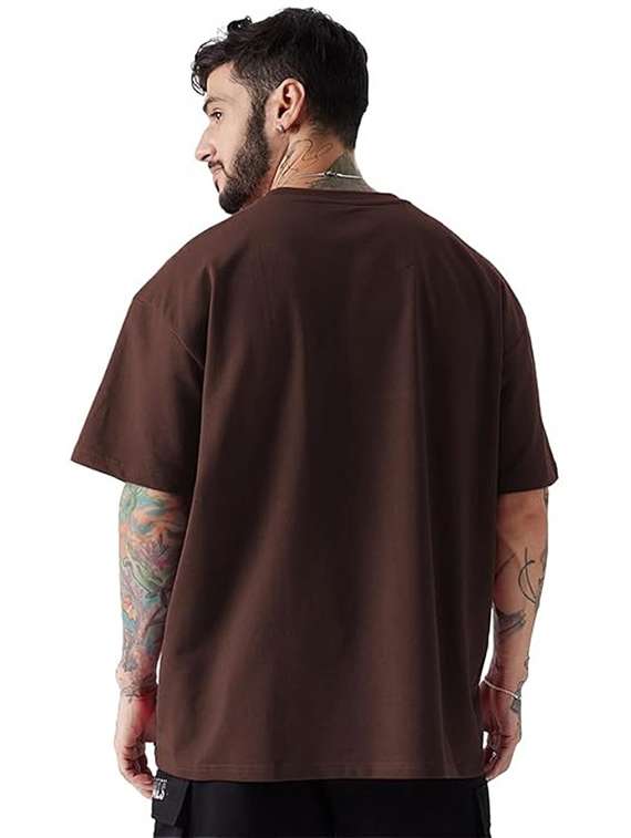 men pack of 2 printed short sleeve oversized fit t-shirt - 22059417 - Standard Image - 2