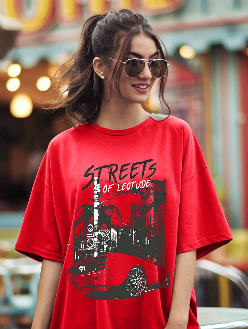 men pack of 2 printed short sleeve oversized fit t-shirt - 22059418 - Standard Image - 2