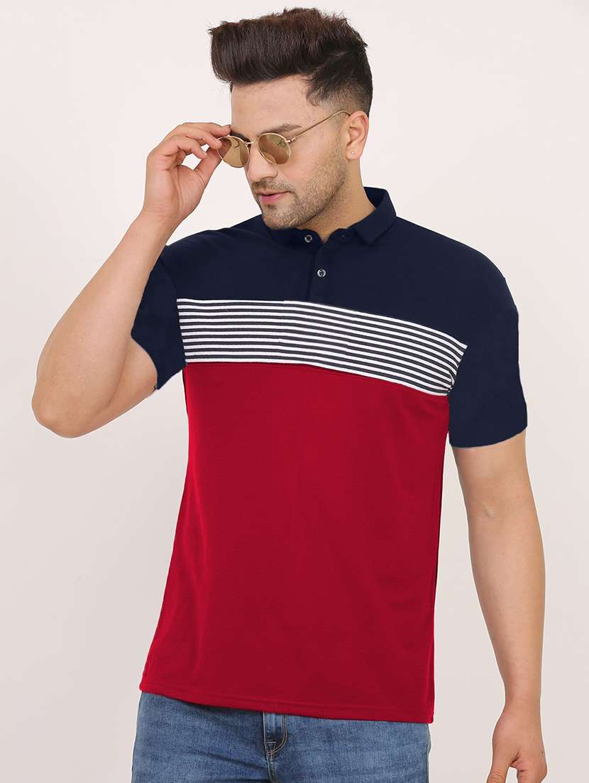 men pack of 2 printed short sleeve regular fit polo t-shirt - 22059423 - Standard Image - 2