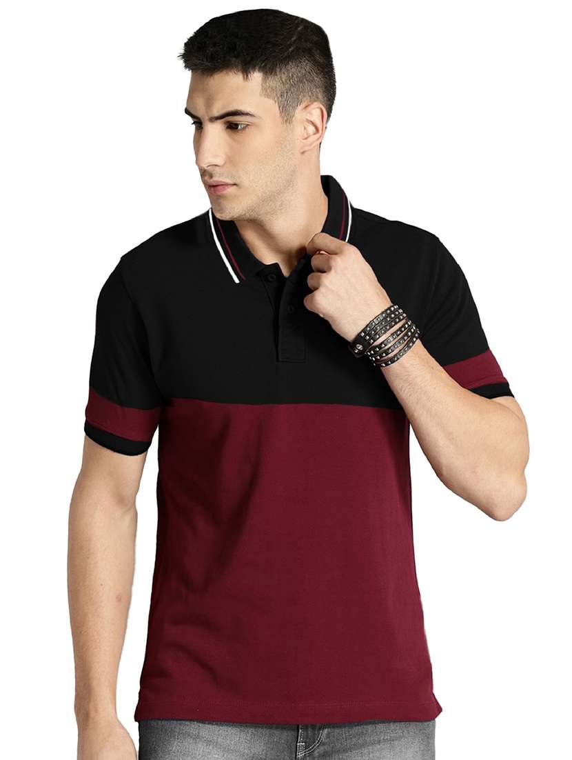 men pack of 2 printed short sleeve regular fit polo t-shirt - 22059424 - Standard Image - 2