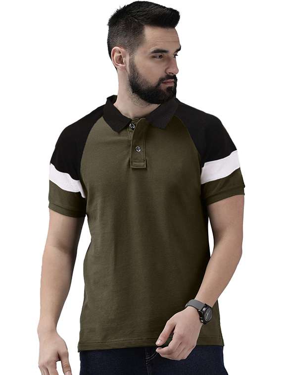 men pack of 2 printed short sleeve regular fit polo t-shirt - 22059425 - Standard Image - 2