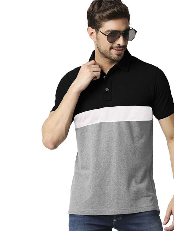 men pack of 2 printed short sleeve regular fit polo t-shirt - 22059437 - Standard Image - 2