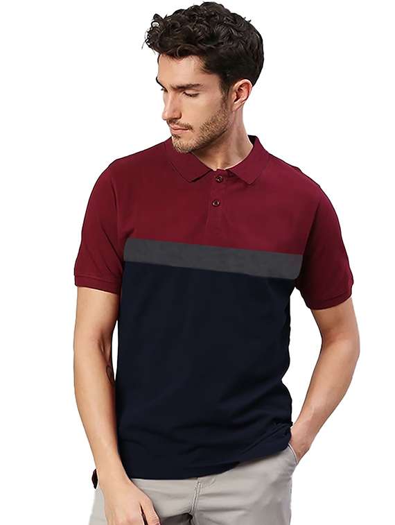men pack of 2 printed short sleeve regular fit polo t-shirt - 22059438 - Standard Image - 2