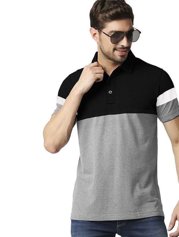 men pack of 2 printed short sleeve regular fit polo t-shirt - 22059439 - Standard Image - 2