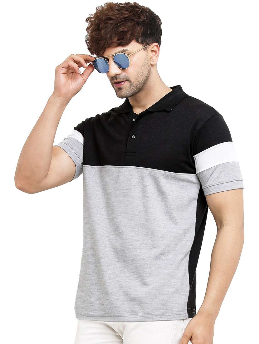 men pack of 2 printed short sleeve regular fit polo t-shirt - 22059446 - Standard Image - 2