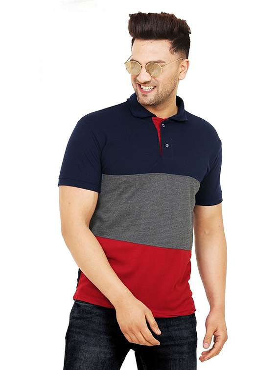 men pack of 2 printed short sleeve regular fit polo t-shirt - 22059452 - Standard Image - 2
