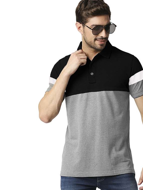 men pack of 2 printed short sleeve regular fit polo t-shirt - 22059454 - Standard Image - 2
