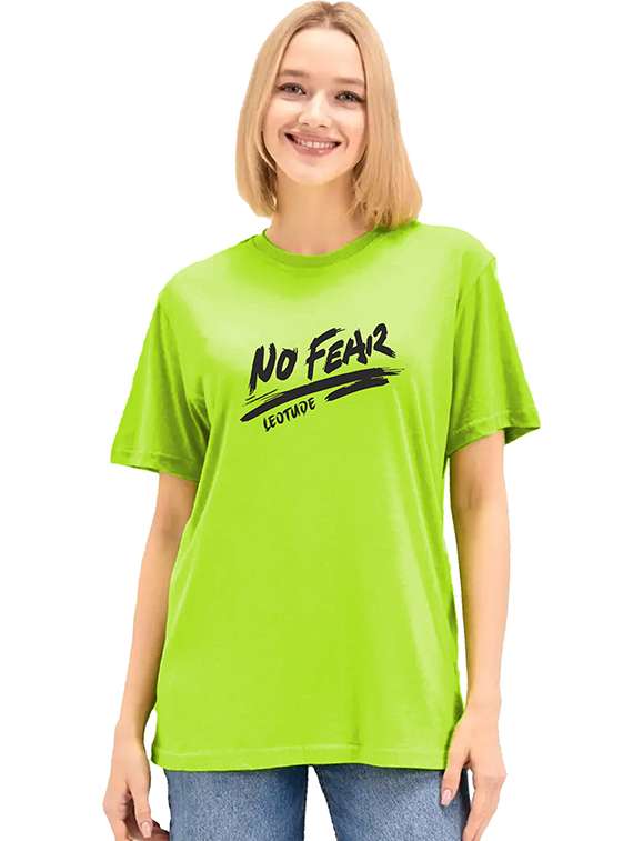 women printed short sleeve oversized fit t-shirt