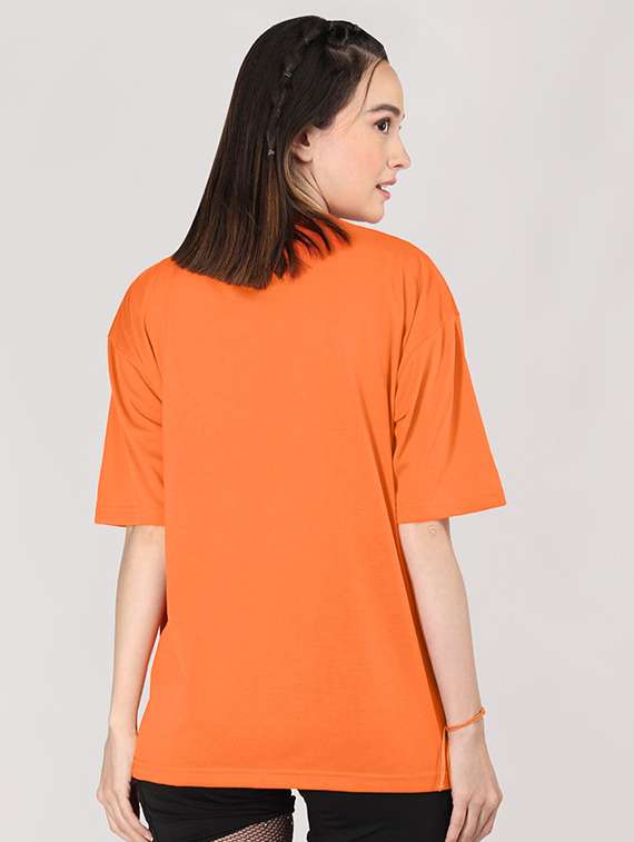 women printed shrort sleeve oversized t-shirt - 22059565 -  Standard Image - 2