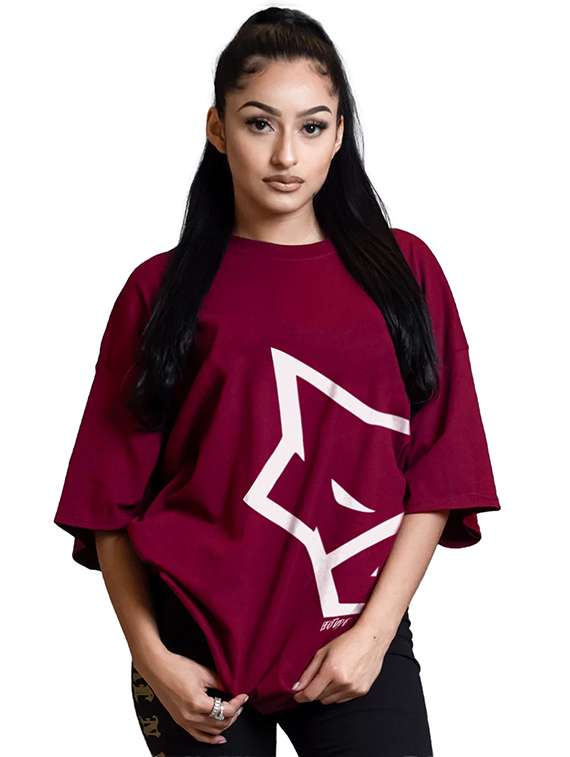 women pack of 2 printed short sleeve oversized t-shirt - 22059597 -  Standard Image - 2