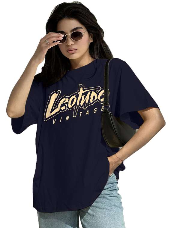 women pack of 2 printed short sleeve oversized t-shirt - 22059598 -  Standard Image - 2