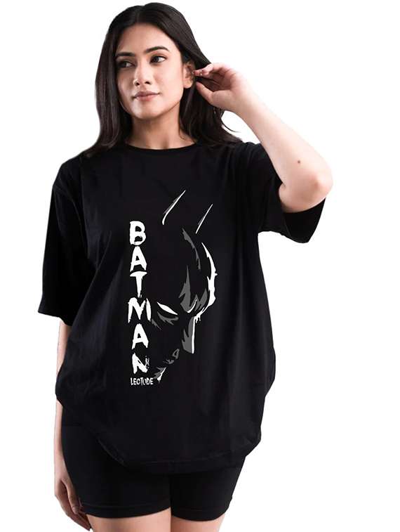 women pack of 2 printed short sleeve oversized t-shirt - 22059606 -  Standard Image - 2