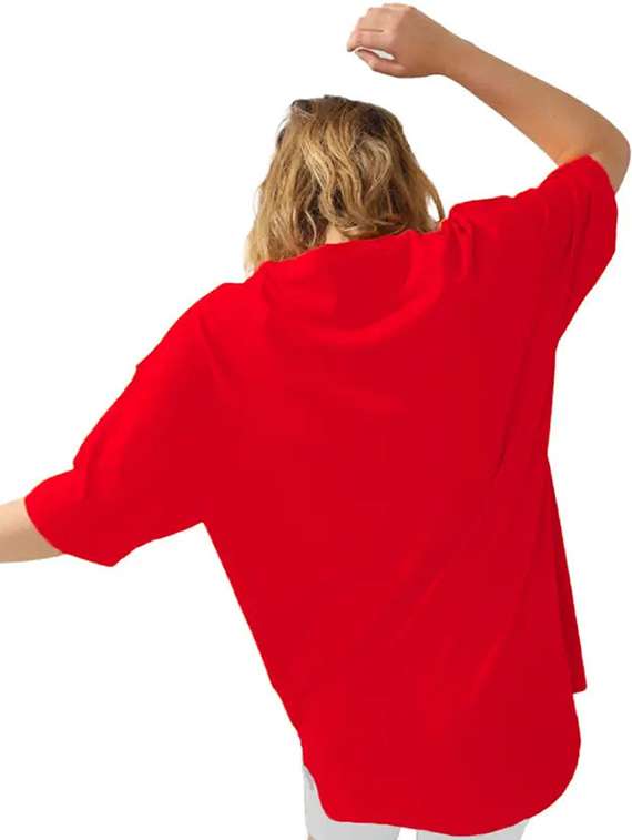 multi colored cotton blend oversized tshirt - 22059614 -  Standard Image - 2