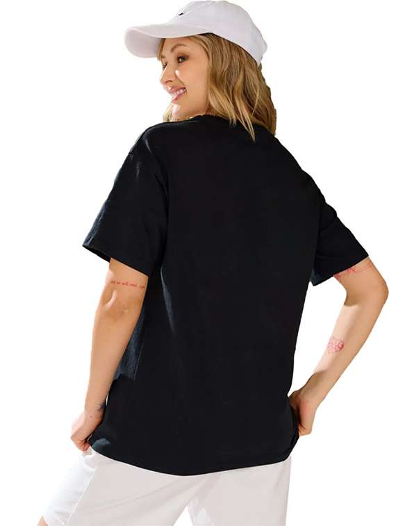 women pack of 2 printed short sleeve oversized t-shirt - 22059639 -  Standard Image - 2