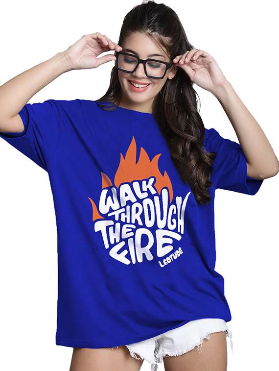 women pack of 2 printed short sleeve oversized t-shirt - 22059650 -  Standard Image - 2