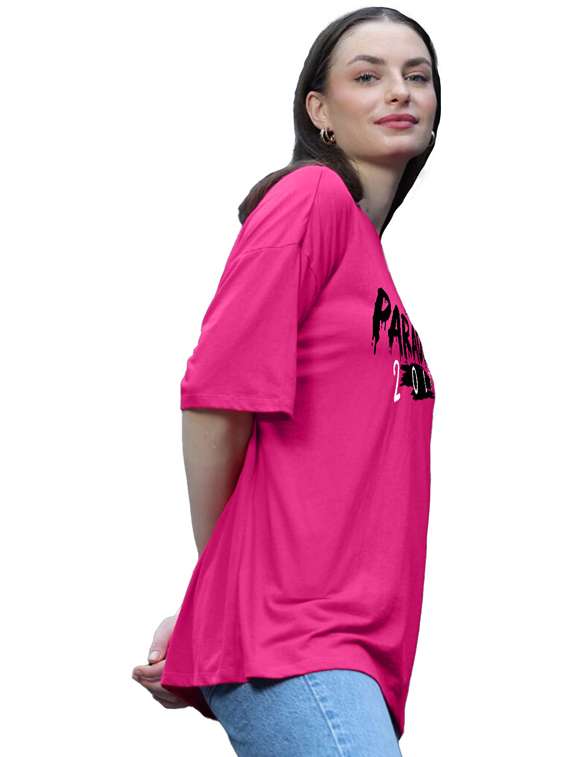 women pack of 2 printed short sleeve oversized t-shirt - 22059651 -  Standard Image - 2